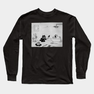 Vintage Horror Cartoon Long Sleeve T-Shirt